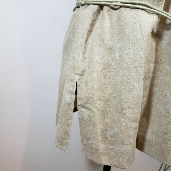 Address by Maggy Linen Blend Tank Top with Waist Tie Size 10 - Picture 6 of 9